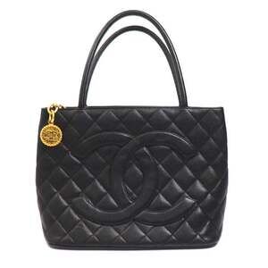 CHANEL Black Caviar Leather Reissue Tote Bag